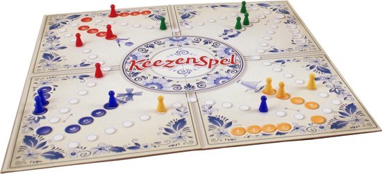 Keezenspel, spelbord voor 4 spelers