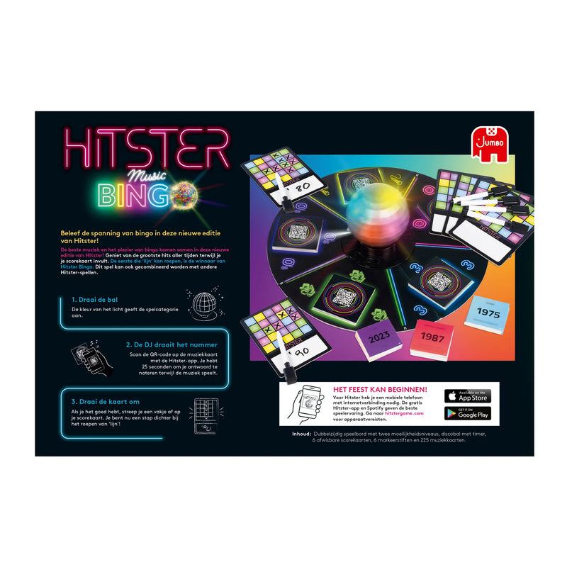 Hitster - Bingo, doos achterkant