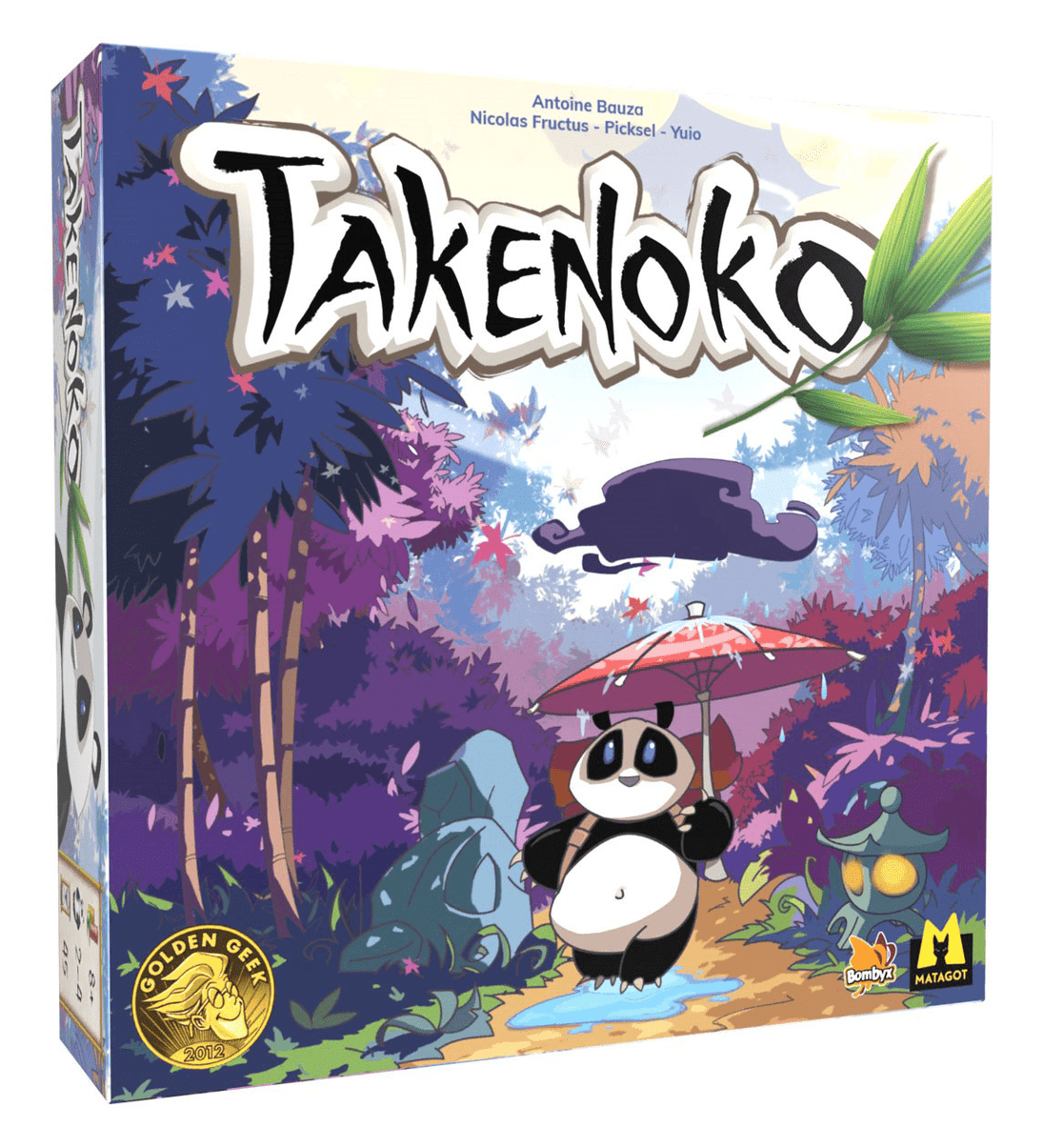Gesloten doos van het bordspel Takenoko nieuwe editie van Bombyx