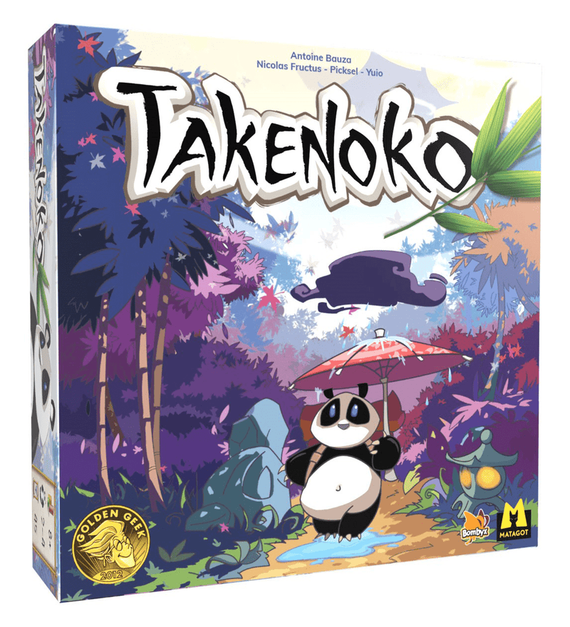 Gesloten doos van het bordspel Takenoko nieuwe editie van Bombyx