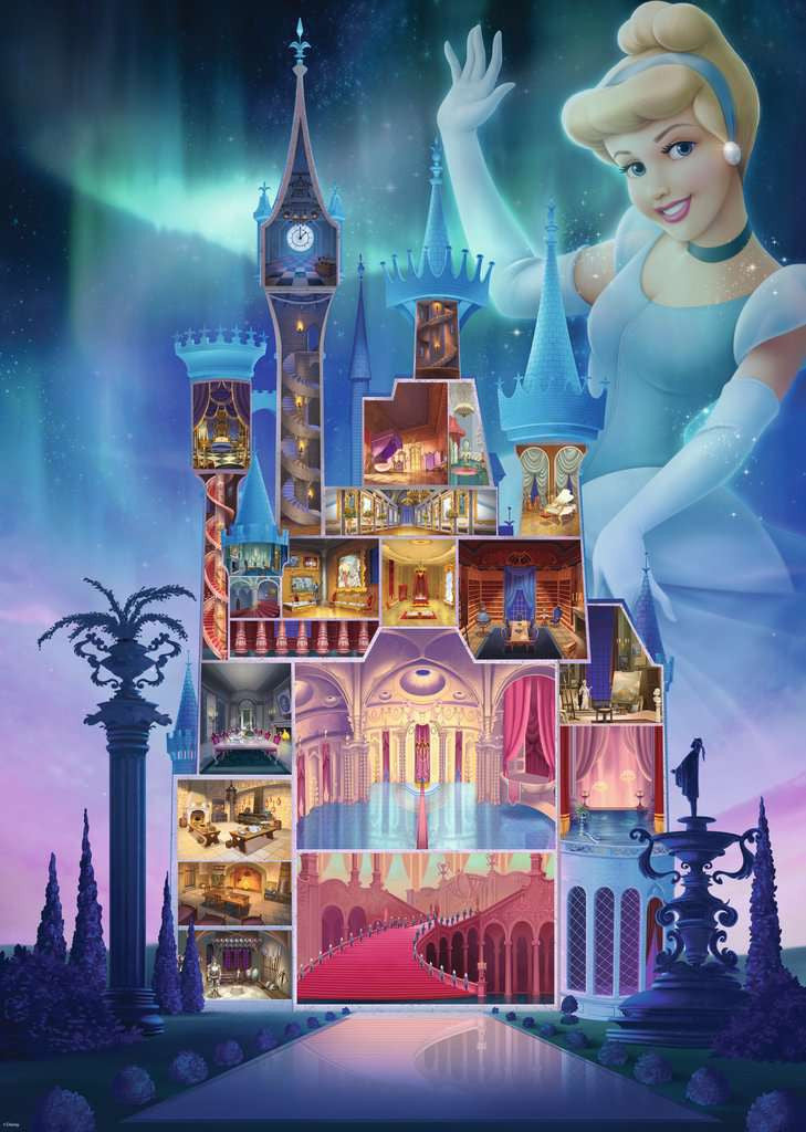 Disney Castles: Cinderella - Puzzel 1000 stukjes - Ravensburger 12000259, afbeelding
