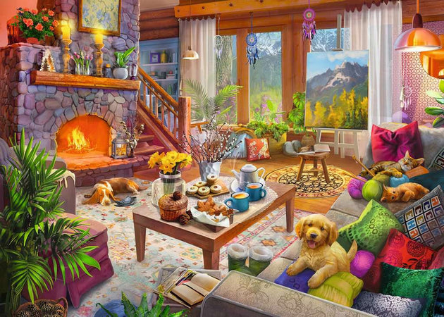 Cozy Cabin - Puzzel 1000 stukjes - Ravensburger 12000293, afbeelding
