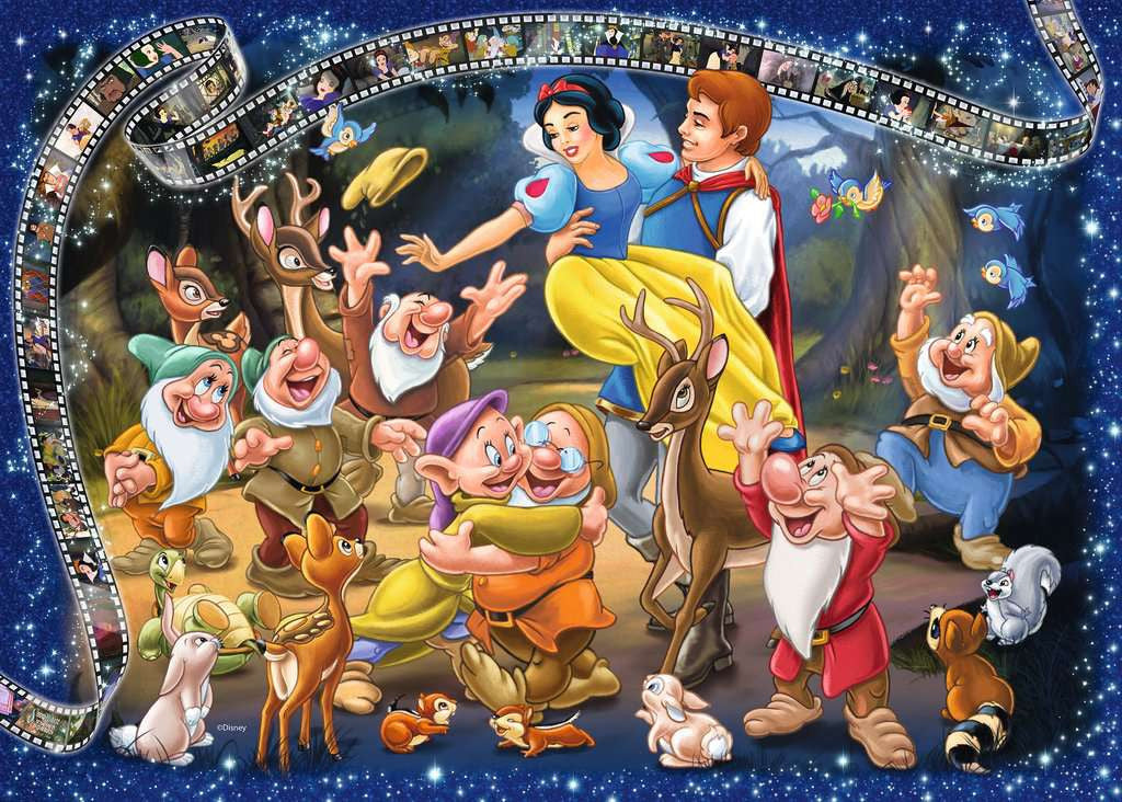 Sneeuwwitje - Puzzel 1000 stukjes - Ravensburger 12000310, print