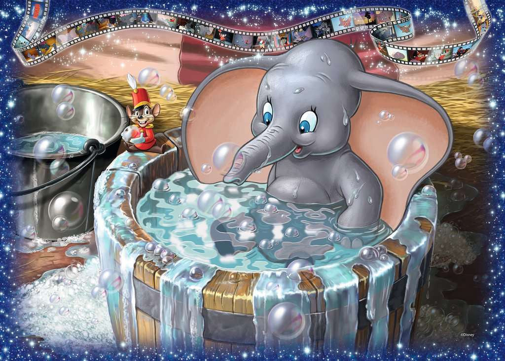 Disney Dumbo - Puzzel 1000 stukjes - Ravensburger 12000312, tekening