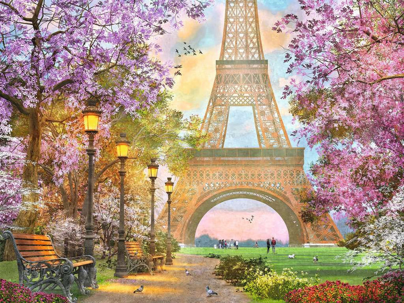 Verliefd in Parijs - Puzzel 1500 stukjes - Ravensburger 12000694, print