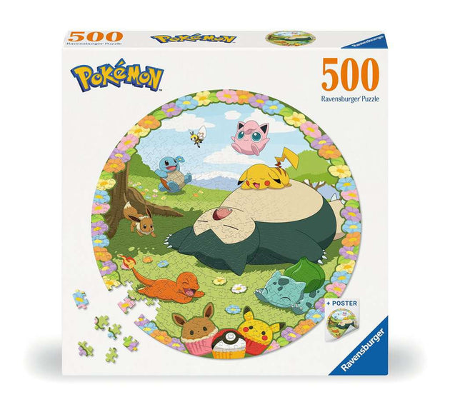Pokémon - Ronde puzzel 500 stukjes - Ravensburger, doos