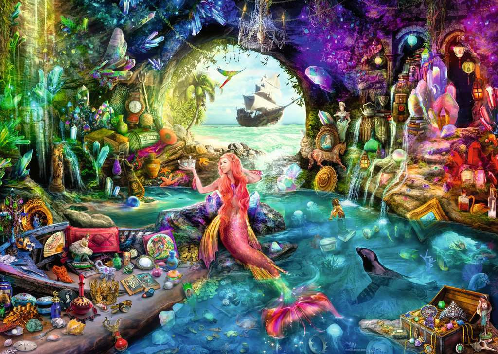 Mermaid's Treasure - Puzzel 1000 stukjes - Ravensburger 12001577, afbeelding