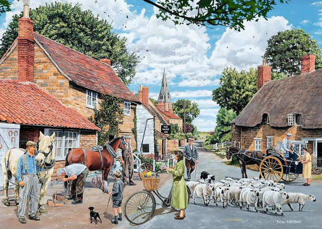 The Village Farrier  - Puzzel 1000 stukjes - Ravensburger 12001724, illustratie van Trevor Mitchell