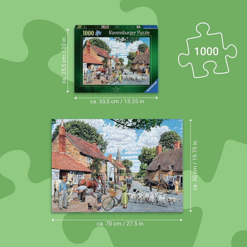 The Village Farrier  - Puzzel 1000 stukjes - Ravensburger 12001724, afmetingen