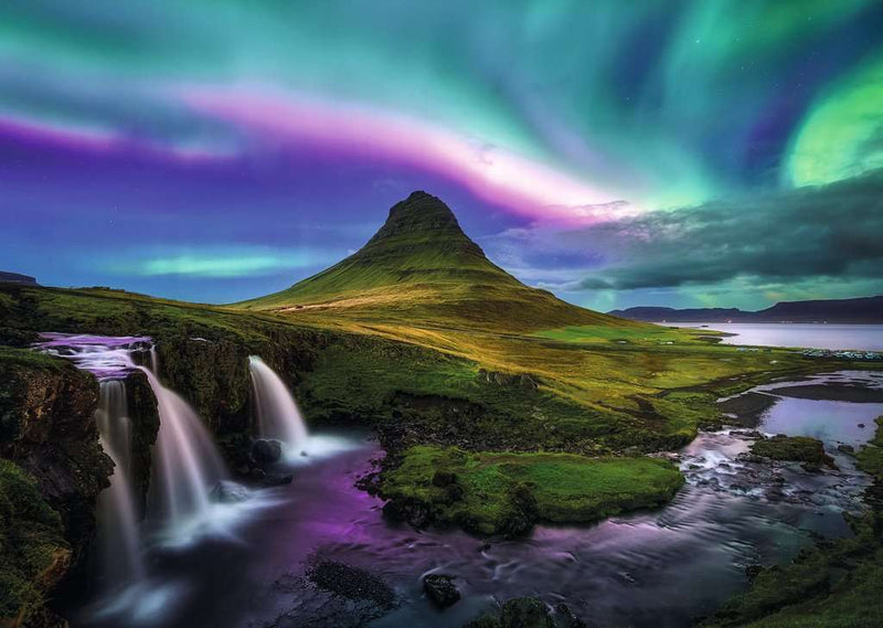Aurora over Kirkjufell- Puzzel 1000 stukjes - Ravensburger 12001744, print