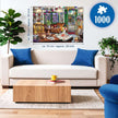 Enchanted Bookshop - Puzzel 1000 stukjes - Ravensburger 12001983, gezellige boekenwinkel met hondje