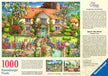 Rose Cottage - Puzzel 1000 stukjes - Ravensburger 12001985, achterkant van de doos