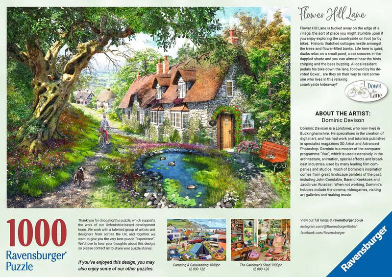 Flower Hill Lane - Puzzel 1000 stukjes - Ravensburger 12000131