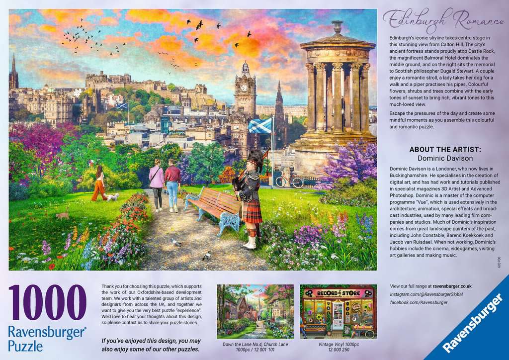 Edinburgh Romance - Puzzel 1000 stukjes - Ravensburger 12000248