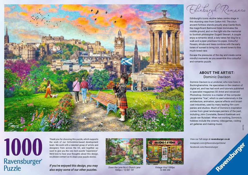 Edinburgh Romance - Puzzel 1000 stukjes - Ravensburger 12000248