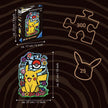 Puzzeldoos boven, voltooide puzzel onder – Ravensburger Wooden Pokémon Pikachu 300 stukjes