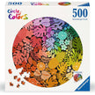 Ravensburger Circle of Colors: Tropical puzzel doos front view met tropische illustratie
