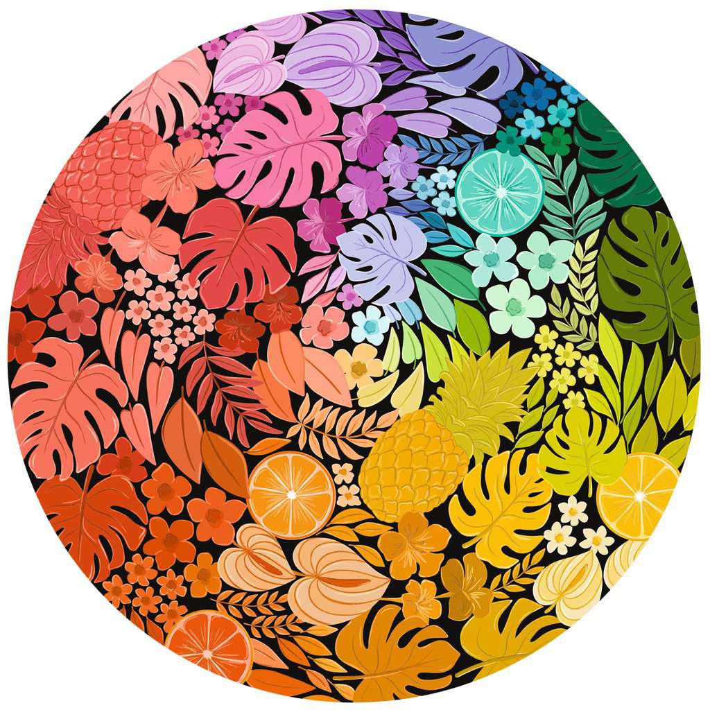 Illustratie van de Circle of Colors: Tropical puzzel van 500 stukjes in opbouw