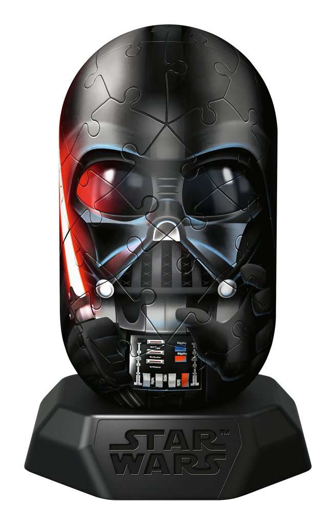 Volledig opgebouwde Darth Vader Hylkies 3D puzzel als Star Wars verzamelobject