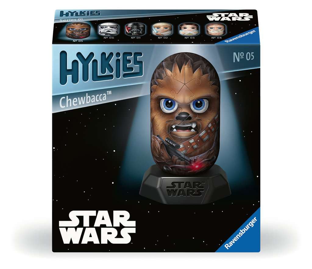 Voorkant verpakking Ravensburger Hylkies Chewbacca 3D puzzel