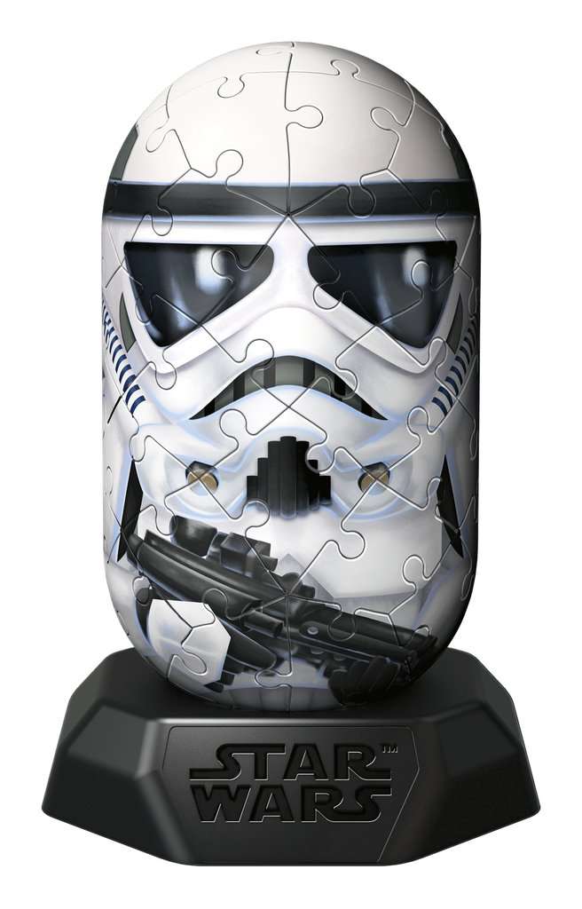 Volledig opgebouwde Stormtrooper Hylkies 3D puzzel als Star Wars verzamelobject