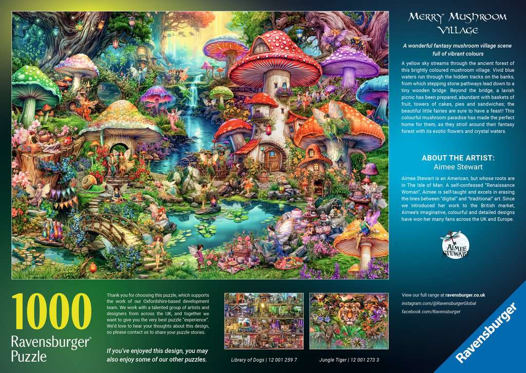 Merry Mushroom Village - Puzzel 1000 stukjes - Ravensburger 120012580