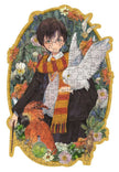 Volledig opgebouwde Wooden Harry Potter puzzel van 150 houten stukjes met magische WHIMSIES