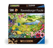 Ravensburger Wooden Wilde Tuin puzzel doos met botanisch tuinontwerp