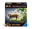 Ravensburger Wooden Tijger in de Jungle puzzel doos met jungle-illustratie