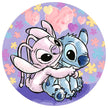 Voltooide Disney Stitch puzzel – 500 stukjes, rond ontwerp met vrolijke kleuren