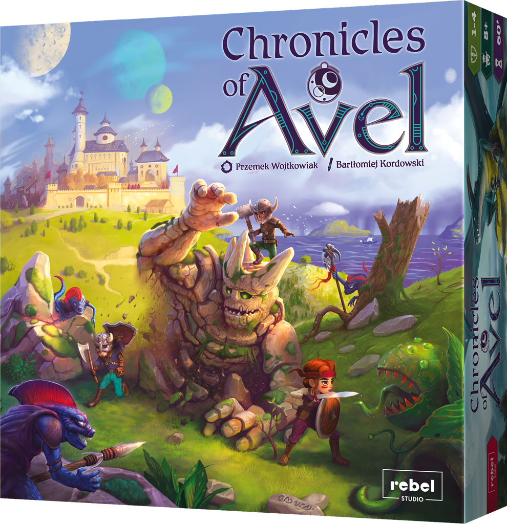Voorzijde van de gesloten doos van Chronicles of Avel