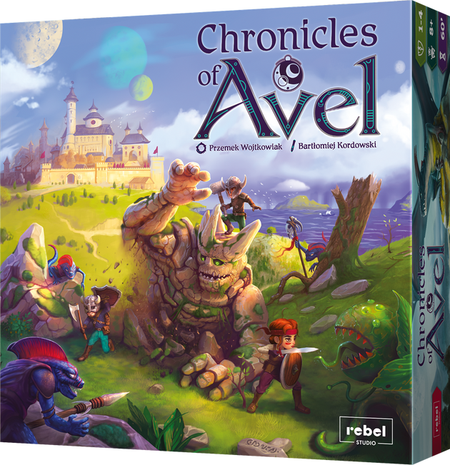 Voorzijde van de gesloten doos van Chronicles of Avel