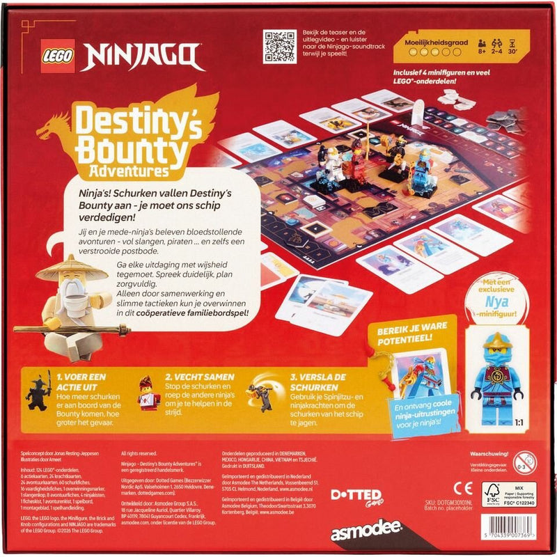 Ninjago Destiny's Bounty Adventures - LEGO®, achterkant van de doos