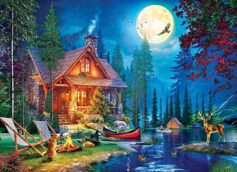 Moon Lake Cabin - Puzzel 1000 stukjes - Eurographics 6000-6140, print