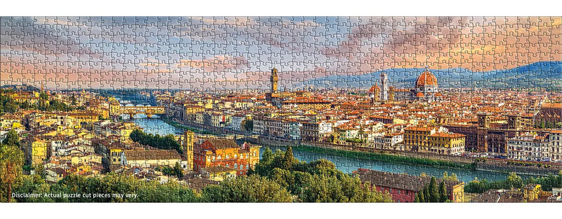 Florence, Italy - Panorama Puzzel 1000 stukjes - Eurographics 6010-6112, afgewerkte puzzel