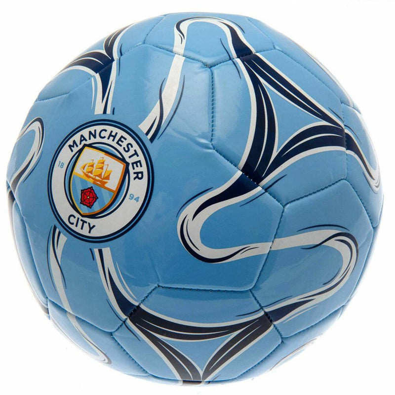 Officiële Manchester City voetbal maat 5, voorkant met clublogo