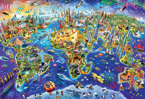 Crazy World - Puzzel 2000 stukjes - Eurographics 8220-5343, print