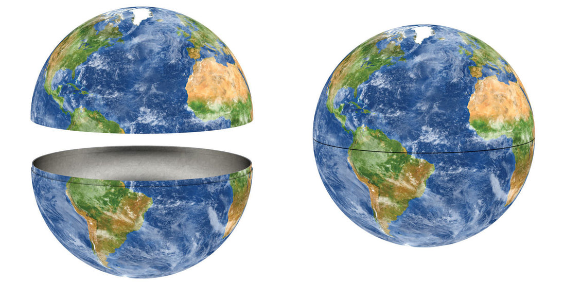 Planet Earth verzamelblik open en gesloten – Eurographics puzzel 550 stukjes