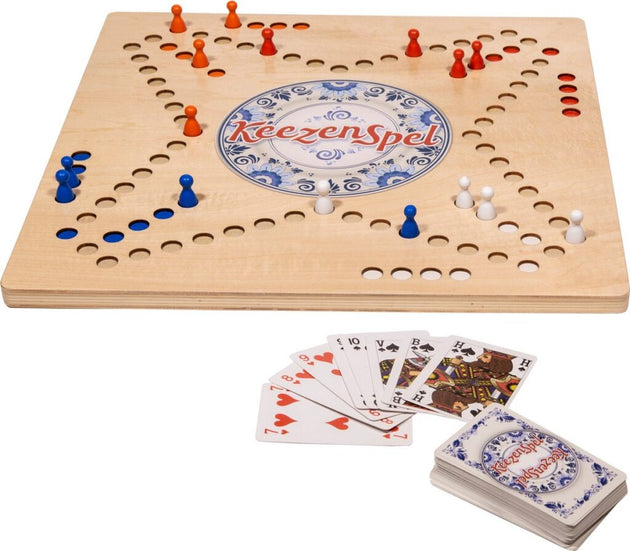 KEEZENSPEL LUXE HOUTEN UITVOERING – CLOWN GAMES, bordspel en kaarten
