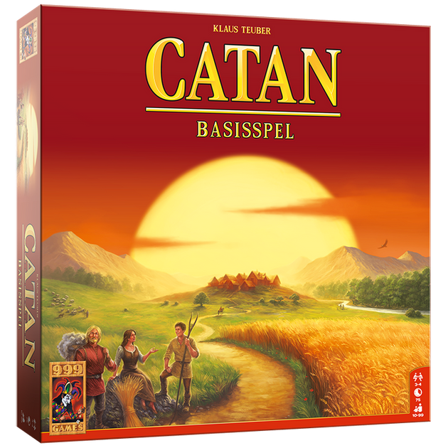 Catan Basisspel - bordspel van 999Games, voorkant van de doos