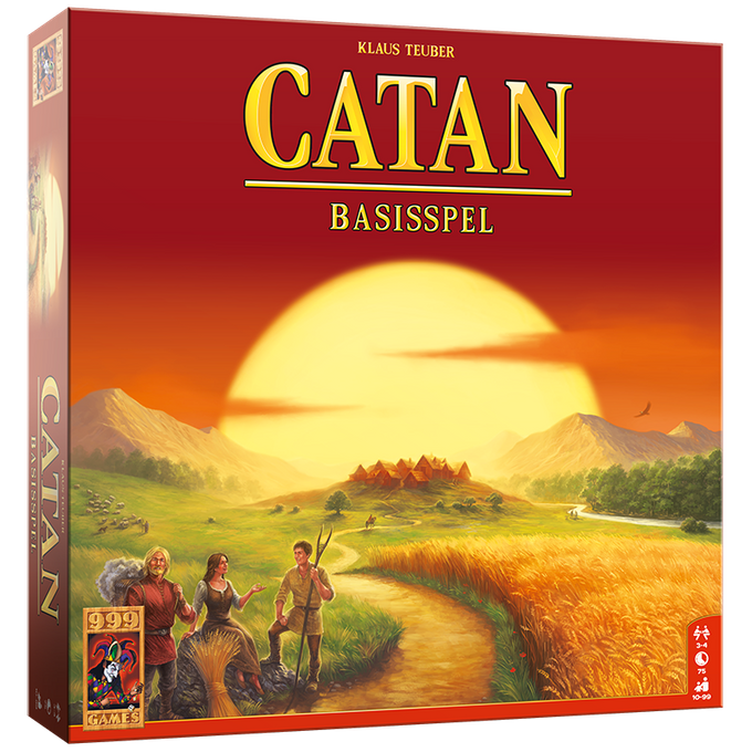 Catan Basisspel - bordspel van 999Games, voorkant van de doos