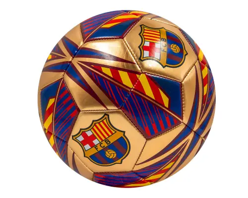 FC Barcelona Pitch Gold voetbal maat 5, zijaanzicht