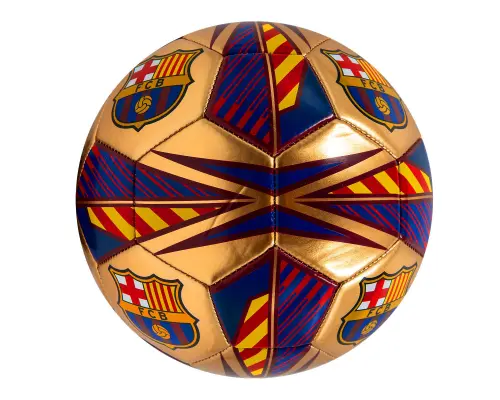 FC Barcelona Pitch Gold voetbal maat 5, achterkant bal