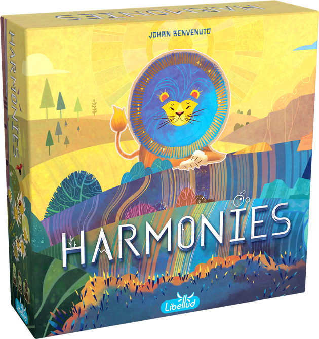 Voorzijde van de gesloten doos van Harmonies