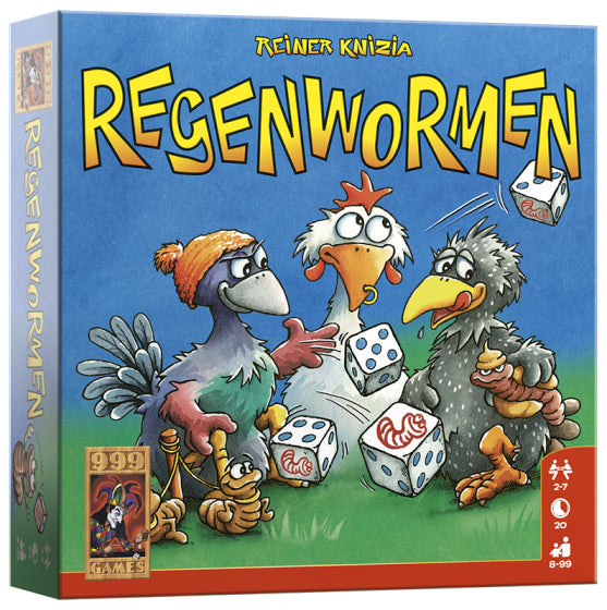Voorzijde van de Regenwormen doos
