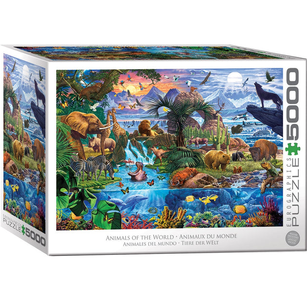 Animals of the World - Puzzel 5000 stukjes - Eurographics 8520-5881, doos voorkant
