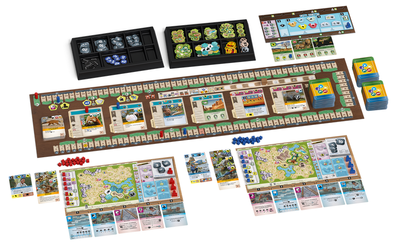Ark Nova - Bordspel van White Goblin Games, alle spelcomponenten