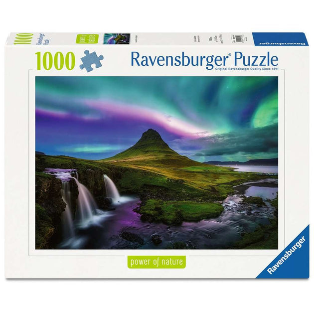 Aurora over Kirkjufell- Puzzel 1000 stukjes - Ravensburger 12001744, doos