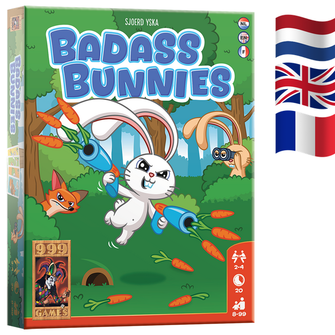 Badass Bunnies - Kaartspel van 999 Games, doos