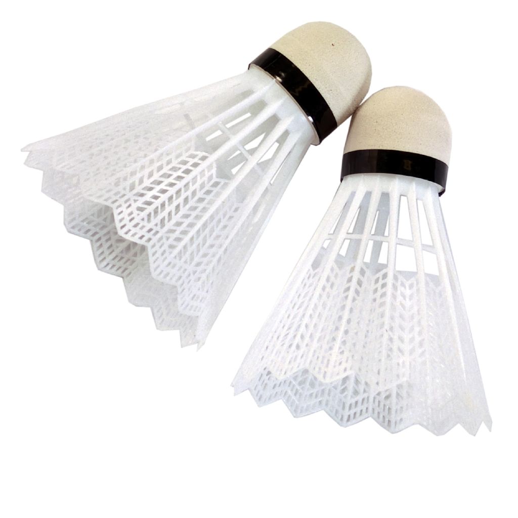 Set van 2 witte badmintonshuttles